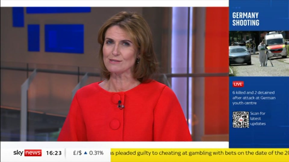 Broadcast still at 24m. Sky News, Sky News Today with Jayne Secker, 29 June 2026.