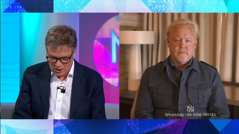 Broadcast still at 20m. BBC TWO, Newsnight, followed by Weather, 1 July 2026.